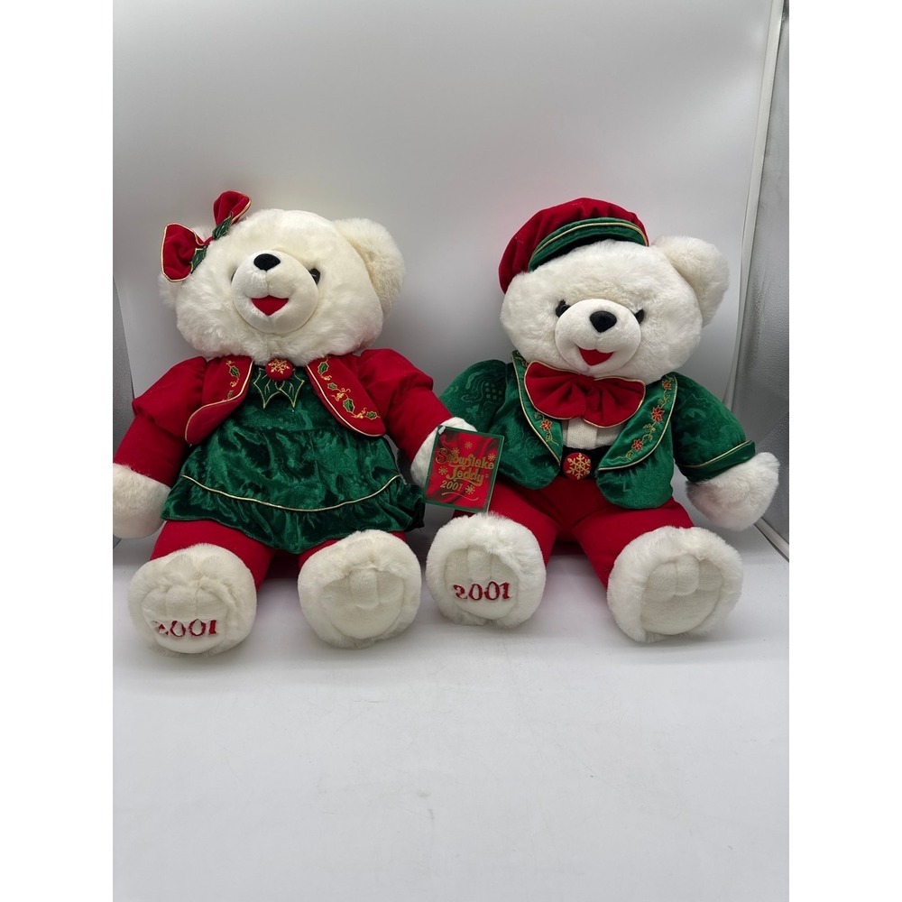 Vintage 2001 Snowflake Teddy Bear  Dan‎ Dee Christmas Plush Stuffed Animal 2